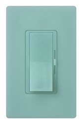 Lutron DVSCRP-253P-SG Diva 250W Dimmable LED or CFL, 500W Incandescent/Halogen, 500W ELVWith Halogen, Single Pole / 3-Way Reverse-Phase Dimmer in Seaglass