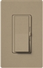 Lutron DVSCSTV-MS Diva Satin 0-10 V Control Single pole/3-way Preset Dimmer, 50 mA sink, 8 A load in Mocha Stone