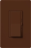 Lutron DVSCSTV-SI Diva Satin 0-10 V Control Single pole/3-way Preset Dimmer, 50 mA sink, 8 A load in sienna