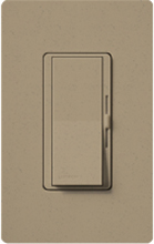 Lutron DVSCTV-MS Diva Satin 120V / 16A Fluorescent / LED 0-10V Single Pole Dimmer in Mocha Stone