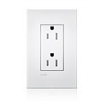 Lutron LTR-15-TR-IV New Architectural 15A Tamper Resistant Duplex Receptacle, Wallplate Not Included, in Ivory