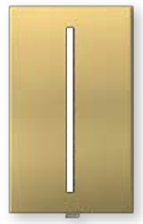 Lutron LWT-G-SB Grafik T Architectural Wallplate 1 Gang in Satin Brass