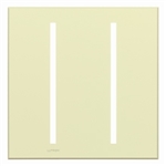 Lutron LWT-GG-AL Grafik T Architectural Wallplate 2 Gang in Almond