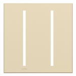 Lutron LWT-GG-BE Grafik T Architectural Wallplate 2 Gang in Beige