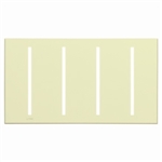 Lutron LWT-GGGG-AL Grafik T Architectural Wallplate 4 Gang in Almond