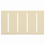 Lutron LWT-GGGG-BE Grafik T Architectural Wallplate 4 Gang in Beige