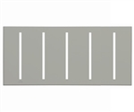 Lutron LWT-GGGGG-GR Grafik T Architectural Wallplate 5 Gang in Gray