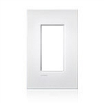 Lutron LWT-U-P-AL New Architectural Wallplate 1 Gang, Palladiom Opening, in Almond, Matte Finish