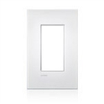 Lutron LWT-U-P-CBL New Architectural Wallplate 1 Gang, Palladiom Opening, in Clear Black Glass, Glass Finish