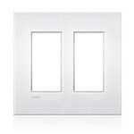 Lutron LWT-U-PP-SB New Architectural Wallplate 2 Gang, Palladiom Opening, in Satin Brass, Metal Finish