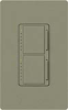 Lutron MA-L3L3-GB Maestro Satin 2 x 300W Incandescent / Halogen Single Location Dual Dimmer in Greenbriar