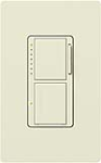 Lutron MA-L3S25-BI Maestro Satin 300W & 2.5A Incandescent / Halogen Single Location Dimmer & Switch in Biscuit