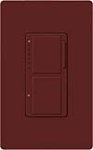 Lutron MA-L3S25-MR Maestro Satin 300W & 2.5A Incandescent / Halogen Single Location Dimmer & Switch in Merlot