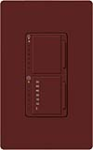 Lutron MA-L3T251-MR Maestro Satin 300W & 2.5A Incandescent / Halogen Single Location Dimmer & Timer in Merlot