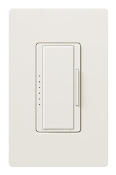 Lutron MA-PRO-BI Maestro Phase-selectable dimmer for LED, ELV, MLV and Incandescent lamp loads, Single Pole / 3-Way Dimmer in Biscuit