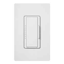 Lutron MA-PRO-WH Maestro Phase-selectable dimmer for LED, ELV, MLV and Incandescent lamp loads, Single Pole / 3-Way Dimmer in White