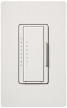 Lutron MA-T51MN-SW Maestro Satin 120V 5A Lighting, 3A Fan Multi Location Timer in Snow