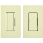 Lutron MAW-603-RH-AL Maestro 600W Incandescent / Halogen Dimming Package with Wallplate and Companion Dimmer in Almond