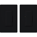 Lutron MAW-603-RH-BL Maestro 600W Incandescent / Halogen Dimming Package with Wallplate and Companion Dimmer in Black