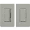 Lutron MAW-603-RH-GR Maestro 600W Incandescent / Halogen Dimming Package with Wallplate and Companion Dimmer in Gray