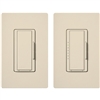 Lutron MAW-603-RH-LA Maestro 600W Incandescent / Halogen Dimming Package with Wallplate and Companion Dimmer in Light Almond