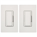 Lutron MAW-603-RH-WH Maestro 600W Incandescent / Halogen Dimming Package with Wallplate and Companion Dimmer in White