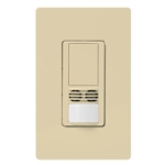 Lutron MS-B102-V-IV Maestro Dual Technology Ultrasonic and Passive Infrared Vacancy Sensor Switch for Single Circuit, Neutral Wire Required, in Ivory 