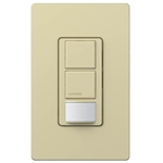 Lutron MS-OPS6-DDV-IV Maestro Dual-circuit Switch with Occupancy/Vacancy Sensor, 6A 120V-277V in Ivory