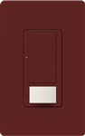 Lutron MS-OPS6M2-DV-MR Maestro Switch with Occupancy Sensor Dual Voltage 120V-277V / 6A Multi Location in Merlot