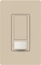 Lutron MS-OPS6M2U-DV-TP Maestro Switch with Occupancy Sensor Dual Voltage 120V-277V / 6A Multi Location, Neutral or Ground Wire, in Taupe