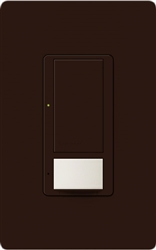 Lutron MS-VPS6M2-DV-BR Maestro Switch with Vacancy Sensor Dual Voltage 120V-277V / 6A Multi Location in Brown