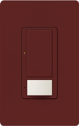 Lutron MS-VPS6M2-DV-MR Maestro Switch with Vacancy Sensor Dual Voltage 120V-277V / 6A Multi Location in Merlot