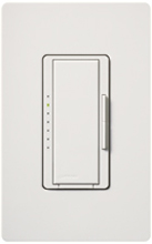 Lutron MSCF-6AM-277-SW Maestro Satin 277V / 6A Fluorescent 3-Wire / Hi-Lume LED Multi Location Dimmer in Snow