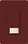 Lutron MSCL-OP153M-MR Maestro CL Occupancy Sensor (Auto-ON/OF or Manual ON/Auto-OFF) and Dimmer, 600W Incandescent, 150W CFL or LED Single Pole / Multi Location Dimmer in Merlot