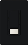 Lutron MSCL-OP153MH-BL Maestro CL Occupancy Sensor (Auto-ON/OF or Manual ON/Auto-OFF) and Dimmer, 600W Incandescent, 150W CFL or LED Single Pole / Multi Location Dimmer in Black