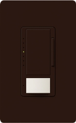 Lutron MSCL-OP153MH-BR Maestro CL Occupancy Sensor (Auto-ON/OF or Manual ON/Auto-OFF) and Dimmer, 600W Incandescent, 150W CFL or LED Single Pole / Multi Location Dimmer in Brown