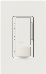 Lutron MSCL-OP153MH-SW Maestro CL Occupancy Sensor (Auto-ON/OF or Manual ON/Auto-OFF) and Dimmer, 600W Incandescent, 150W CFL or LED Single Pole / Multi Location Dimmer in Snow