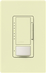 Lutron MSCL-VP153M-AL Maestro CL Vacancy Sensor (Manual ON/Auto-OFF) and Dimmer, 600W Incandescent, 150W CFL or LED Single Pole / Multi Location Dimmer in Almond