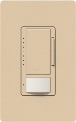 Lutron MSCL-VP153M-DS Maestro CL Vacancy Sensor (Manual ON/Auto-OFF) and Dimmer, 600W Incandescent, 150W CFL or LED Single Pole / Multi Location Dimmer in Desert Stone