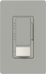 Lutron MSCL-VP153M-GR Maestro CL Vacancy Sensor (Manual ON/Auto-OFF) and Dimmer, 600W Incandescent, 150W CFL or LED Single Pole / Multi Location Dimmer in Gray