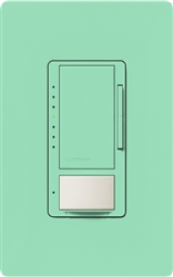 Lutron MSCL-VP153M-SG Maestro CL Vacancy Sensor (Manual ON/Auto-OFF) and Dimmer, 600W Incandescent, 150W CFL or LED Single Pole / Multi Location Dimmer in Sea Glass