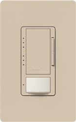 Lutron MSCL-VP153MH-TP Maestro CL Vacancy Sensor (Manual ON/Auto-OFF) and Dimmer, 600W Incandescent, 150W CFL or LED Single Pole / Multi Location Dimmer in Taupe