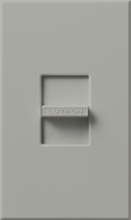 Lutron N-1000-GR Nova 1000W Incandescent / Halogen Single Location Slide-to-Off Dimmer in Gray