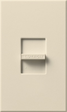 Lutron N-1000-LA Nova 1000W Incandescent / Halogen Single Location Slide-to-Off Dimmer in Light Almond