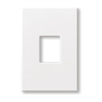 Lutron N-S-NFB-IV Nova, 1-Gang Wallplate, For Nova Dimmers & Switches, No Fins Broken in Ivory