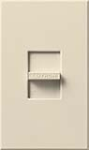 Lutron NF-10-LA Nova 120V / 16A Fluorescent 3-Wire / Hi-Lume LED Single Pole Slide-to-Off Dimmer in Light Almond