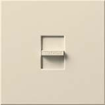 Lutron NF-20-LA Nova 120V / 20A Fluorescent Single Pole Slide-to-Off Dimmer in Light Almond