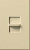 Lutron NLV-1003P-IV Nova 800W Magnetic Low Voltage Single Pole / 3-Way Preset Dimmer in Ivory