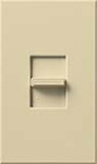 Lutron NLV-1003P-IV Nova 800W Magnetic Low Voltage Single Pole / 3-Way Preset Dimmer in Ivory