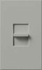 Lutron NT-1000-GR Nova T 1000W Incandescent / Halogen Single Location Slide-to-Off Dimmer in Gray, Matte Finish